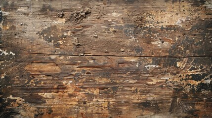 Poster - Rustic brown background showing signs of age and rough texture.