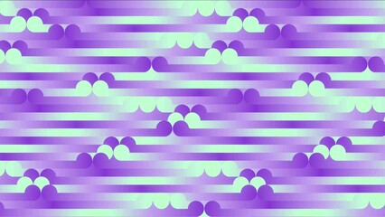 Poster - Moving horizontal geometric shapes 3d rendering loop animation 4K
