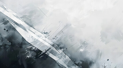 Poster - white and grey background. space design concept texture background. Generative AI.