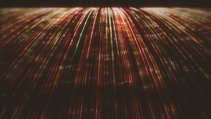 Poster - Abstract Flowing Lines Background/ Animation of an abstract background of flowing and streaming light strings with depth of field blur