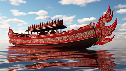 Wall Mural - boat in lake