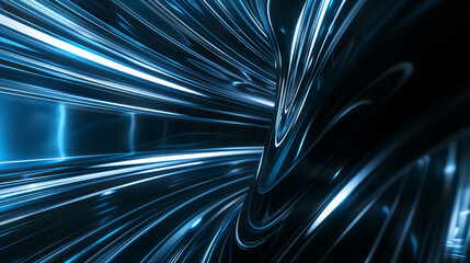 Wall Mural - abstract digital background for wallpaper. blue and black light lines. futuristic and technological background. fantastic wallpaper