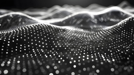 Aufkleber - Data technology background. Abstract background. Connecting dots and lines on dark background. 3D rendering. 4k
