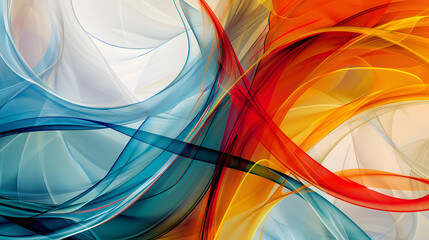 Poster - abstract composition background. generative ai.