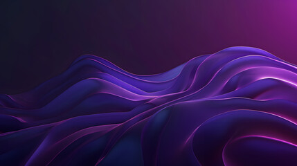 Poster - Abstract gradient background. Ultraviolet glow on a dark abstract background. Empty wallpaper template. Generative AI.