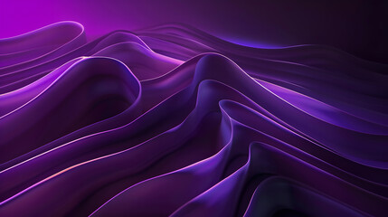 Poster - Abstract gradient background. Ultraviolet glow on a dark abstract background. Empty wallpaper template. Generative AI.