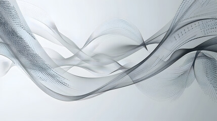 Poster - Abstract grey background poster with dynamic. technology network Vector illustration. Generative AI.