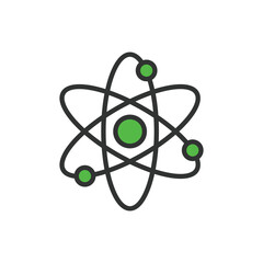 nuclear fusion, in line design, green. nuclear, fusion, energy, reactor, plasma, power, science on w