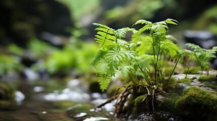 Wall Mural - fern in the forest