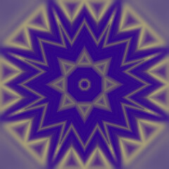 Fototapete - 3d rendering digital illustration of a star-shaped geometric figure