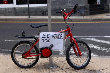 bicycle for sale on the street