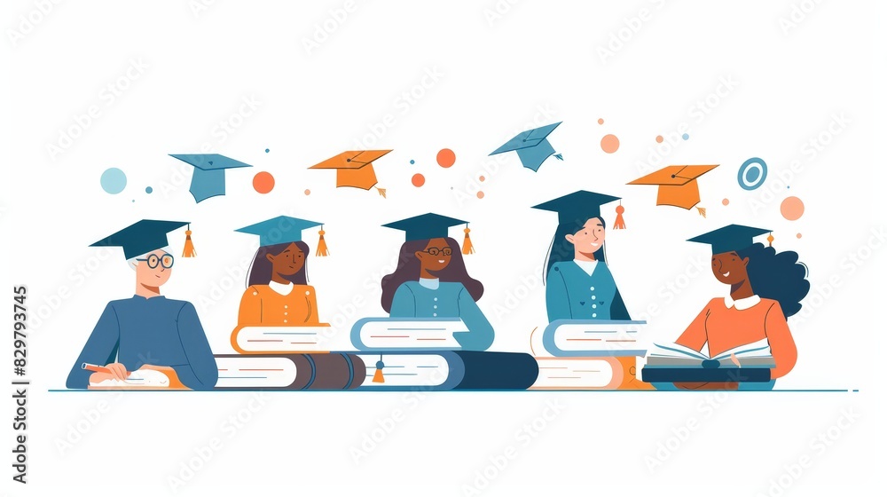 Illustrate a chart showcasing different types of adult education ...