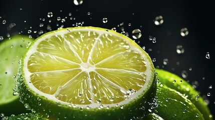 Poster - lime in water