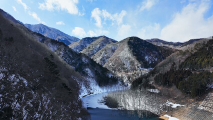 Poster - 冬の峡谷の風景