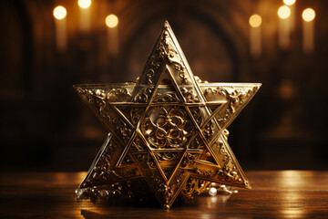 Poster - Generative AI image of judaic religion judaism national symbol
