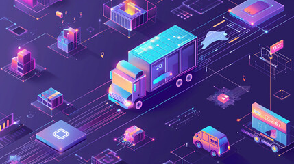 Illustrating the Role of AI in Logistics: Optimizing Supply Chain Operations, Managing Inventory, and Coordinating Transportation for Efficient Delivery Services