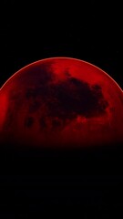 Wall Mural - red planet Mars in the starry sky