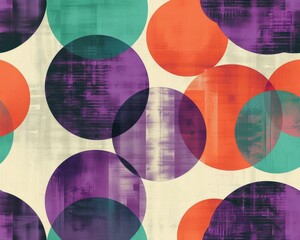 Poster - Contemporary Minimalist Geometric Seamless Pattern in Modern Neutral Tones for Creative Design Backgrounds