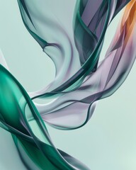 Aufkleber - Elegant Abstract Art Display in Neutral Tones with Sleek, Clean Lines for a Sophisticated Look