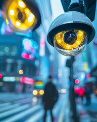 Poster - Urban Surveillance: Smart CCTV Cameras in a High-Tech City Capturing Telecommunication and Information Society Day