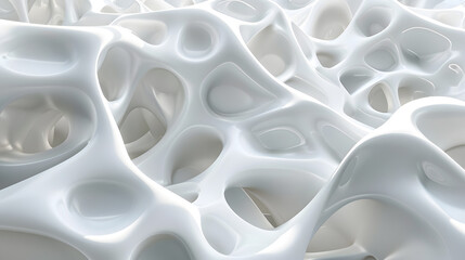 Poster - abstract white background. Generative AI.