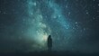 © horizon - Person, standing, stars, gazing, Milky Way, awe, wonder, vast, open space, infinity, soft, glow, starlight, face, surreal, cosmic, landscape, dreamy, atmosphere, night, sky, vastness, looking, admirat