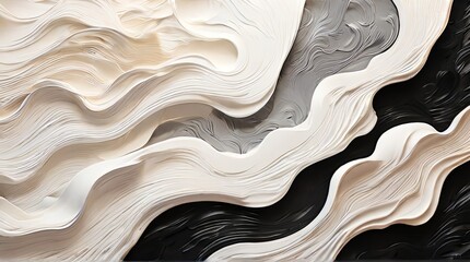 Poster - Detailed view of a white and black wall, showcasing the stark contrast between the two colors