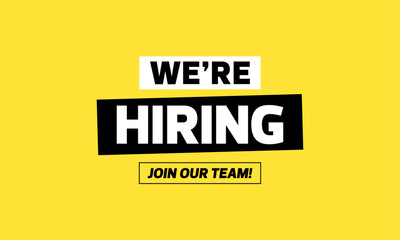 we're hiring join our team