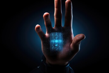 Fototapete - Biometric identification systems for secure access
