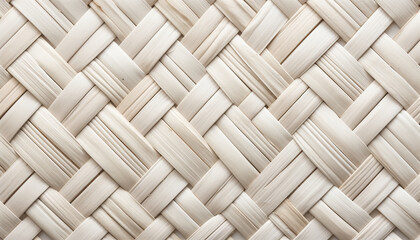 woven pattern of white material with a brown border