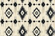© chayantorn - Minimalist ikat pattern, simple lines and shapes in tribal style, monochromatic modern look