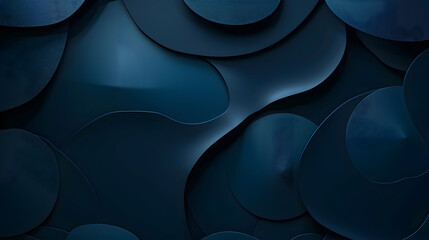 Wall Mural - Dark blue background with abstract graphic elements for presentation. Generative AI.