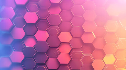 Poster - Dynamic trendy simple color gradient abstract background with hexagon texture effects gradient background. Generative AI.