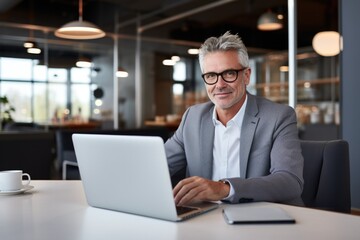 business person with a laptop