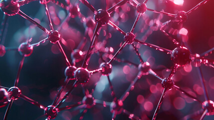 Abstract Nanotechnology Molecular Structure