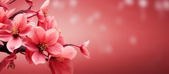 Poster - A beautiful greeting card or calendar featuring a floral template with plenty of copy space for images