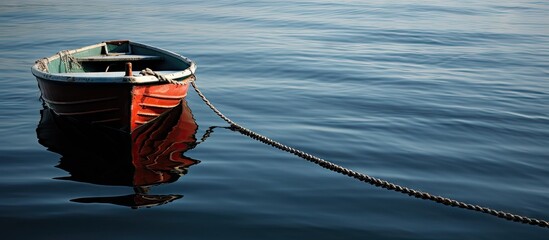 Aufkleber - Mooring a copy space image for a place to anchor a boat securely