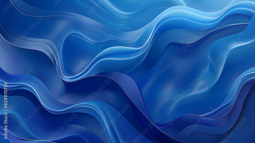 Liquid abstract background. Blue fluid vector banner template for ...