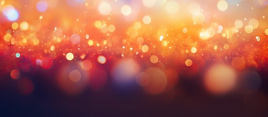 Poster - Bokeh abstract background with vibrant and radiant glow perfect for copy space image
