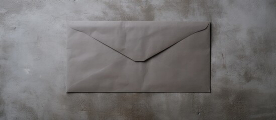 Aufkleber - There is a copy space image of a mail envelope set against a concrete background