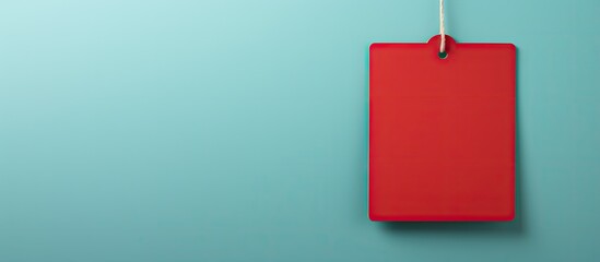 Aufkleber - A blank paper tag ideal for adding text or images in the copy space area