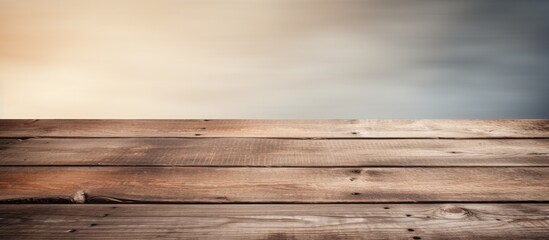 Poster - Concept of old wooden planks on a table or floor providing a vintage copy space image