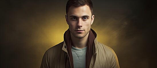 Aufkleber - Casually dressed man in portrait with copy space image