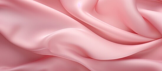 Poster - A background image featuring a pink fabric texture with plenty of empty space for text or other graphical elements. with copy space image. Place for adding text or design