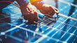 © saritwat - hand service solar roof