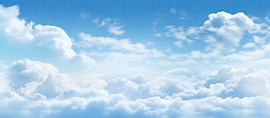 Leinwandbilder - Design element with only clouds and sky for copy space image