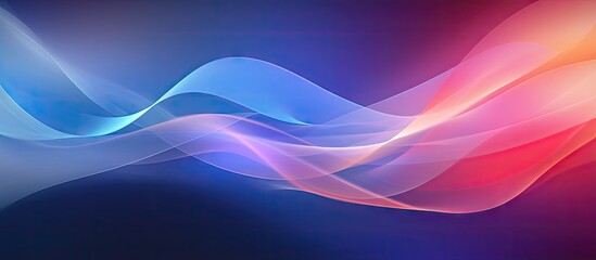 Poster - Colorful gradient background with abstract light elements Perfect for a copy space image