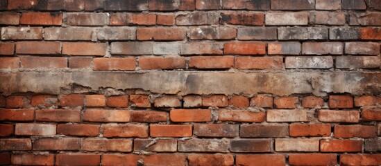 Poster - A brick wall provides a textured and captivating background for your copy space image