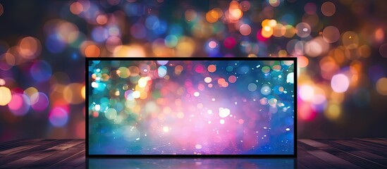 Leinwandbilder - A mesmerizing copy space image with a beautiful background adorned with a captivating bokeh frame