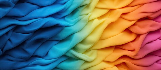 Poster - Colorful felt structure with copy space image